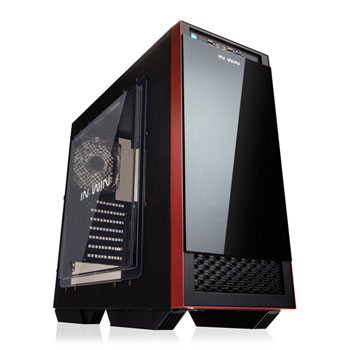 In Win 503 Mid Tower Case - Black/Red Window Edition