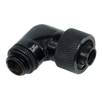 Alphacool 16/10 High flow 90° degree revolvable compression fitting ...