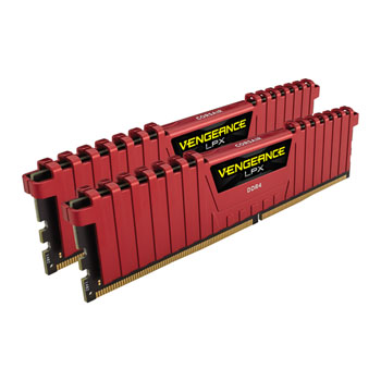 Corsair 16GB DDR4 Red Vengeance LPX 2666MHz Memory Kit for Skylake