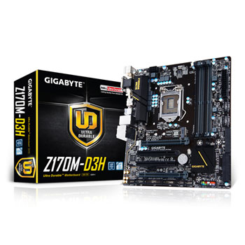 Gigabyte Z170M-D3H Skylake CrossFire Micro ATX Motherboard