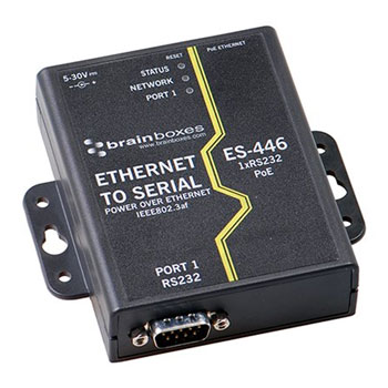 PoE RJ45 to Serial Adapter from Brainboxes