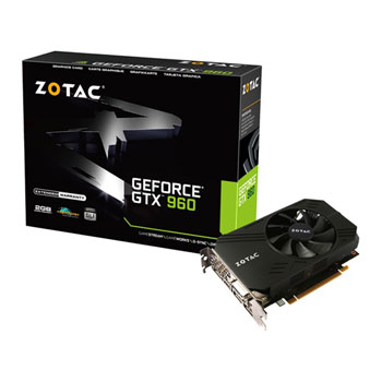 Zotac Geforce Gtx 960 Compact Itx Nvidia Graphics Card 2gb Ln Zt 10m Scan Uk