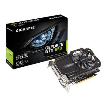 Gigabyte GeForce GTX 950 Overclocked Compact Graphics Card 2GB