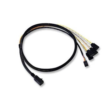LSI Avago 1M SAS Cable SF8643 to 4x Sata CBL-SFF8643-SATASB-10M : image 1