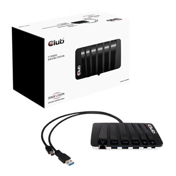 Club3D SenseVision Y-Cabled USB 3.0 Docking Station : image 1