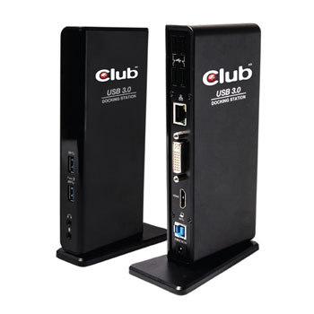 Club3D SenseVision USB 3.0 All In One Docking Station - Black : image 2