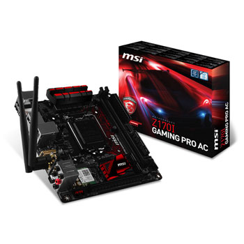 MSI GAMING Z170I PRO AC Skylake WiFi Mini ITX Motherboard