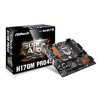 Asrock Pro4S Intel H170M Micro ATX Skylake Motherboard