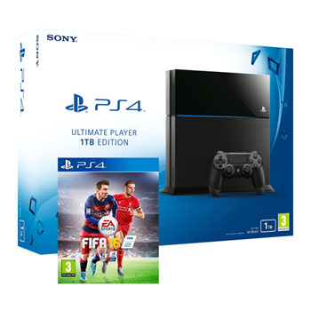 Sony PS4 1TB with FIFA - C Console LN67350 - PS4 1TB + FIFA16 | SCAN UK