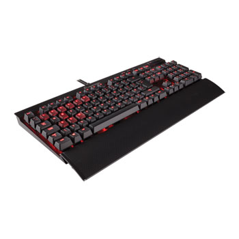 Corsair K70 Red LED Cherry MX Blue Mechanical Gaming Keyboard with New Logo