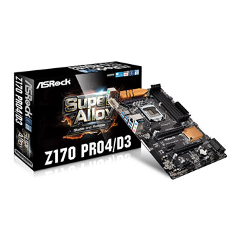 ASRock PRO4/D3 Skylake Z170 ATX Motherboard