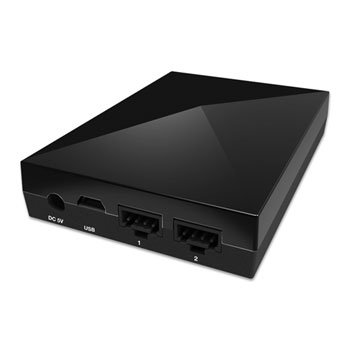 NZXT HUE RGB Colour Changing Dual Channel Internal LED Controller Black