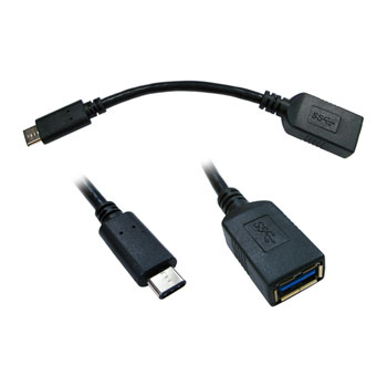Scan USB 3.1 type-C to USB 3.0 type-A OTG Adapter Cable - 15cm LN67805 ...