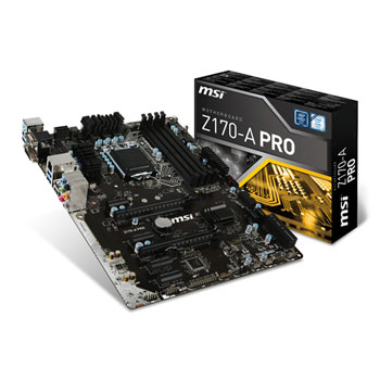 MSI Z170-A PRO, Intel Z170, S 1151, DDR4, SATAe, M.2 (PCIe/SATA), 2-Way CrossFire, Realtek Giga LAN, USB 3.1 Gen1 A, ATX  : image 1