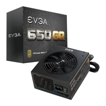 EVGA 650 Watt GQ Gold Hybrid Modular ATX PSU/Power Supply