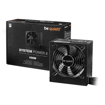 be quiet 600 Watt System Power 8 Wired Power Supply/PSU