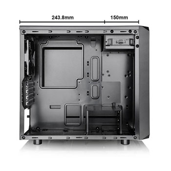 Thermaltake Versa H15 Compact micro-ATX Gaming Mini Tower PC Case with Window : image 3