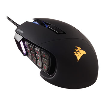 Corsair SCIMITAR RGB Black Optical MMO Gaming Mouse with 12 Programmable Mechanical Buttons : image 1
