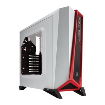 Corsair Carbide SPEC-ALPHA White/Red Gaming Case with Window