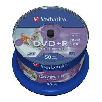 DVD+R Full Face Printable Disc Blank Media from Verbatim : image 1