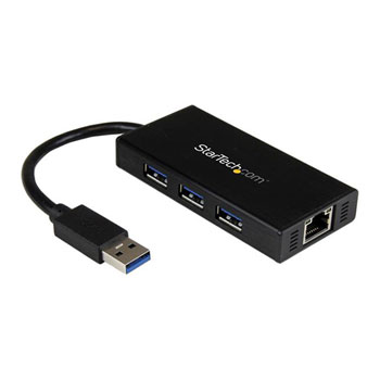 3 port USB 3.0 Hub+Gigabit LAN From StarTech.com : image 1