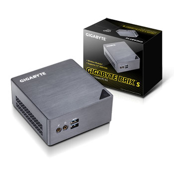 GIGABYTE GB-BSI7H-6500 BRIX Ultra Compact Mini PC with mDP/HDMI 1.4 and USB 3.0 : image 1