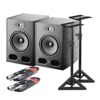 Focal Alpha 80 Monitor Speaker (Pair) With Stands and Leads