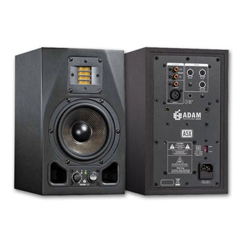 ADAM A5X 5" Nearfield Monitor Speakers +NJS Monitor Isolation Pads+ Leads : image 2