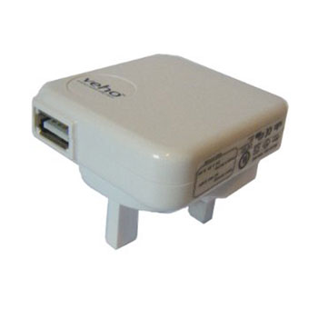1 Port Veho Mains USB Charger Smartphones/Tablets etc  White : image 2