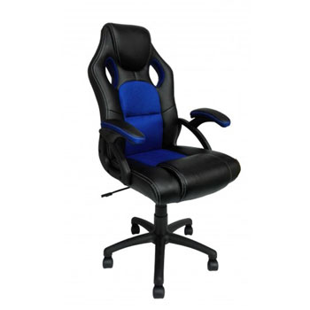 Neo Media Racing Style Gaming Chair In Black Blue Suitable For