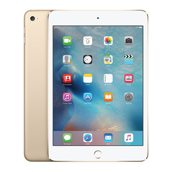 Apple iPad mini 4 Wi-Fi 128GB - Gold LN68230 - MK9Q2B/A | SCAN UK