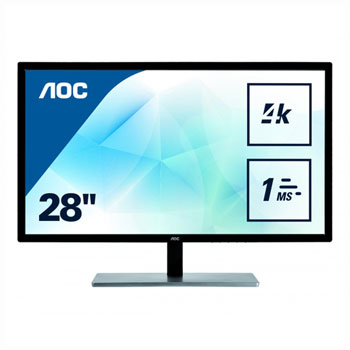 AOC U2879VF 28" 4K Home/Office Monitor 1ms with HDMI v2.0
