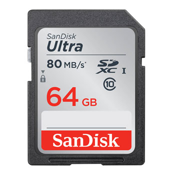 64GB Ultra SD High Capacity Memory Card from SanDisk SDSDUNC-064G-GN6IN