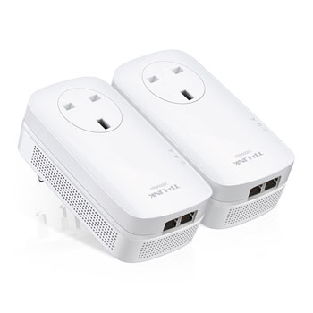 Gigabit Homeplug 2-Port Passthrough Gigabit Powerline Twin Pack from TP LINK : image 2
