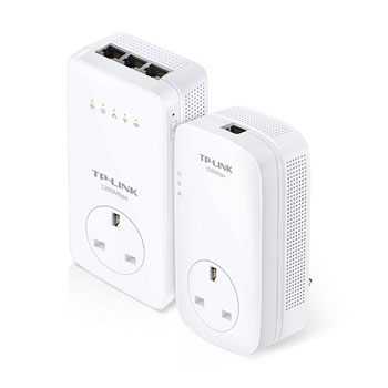 TP Link TL-WPA8630P Gigabit Mains Powerline Pass through WiFi kit