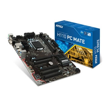 MSI Intel H110 PC MATE Skylake ATX Motherboard
