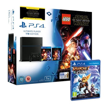 PS4 1TB Rev C Lego Star Wars: Force Awakens Game, Star Wars Movie