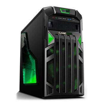 Game Max PN532G Centurion Gaming PC Case With Green LED Fans LN73992 ...