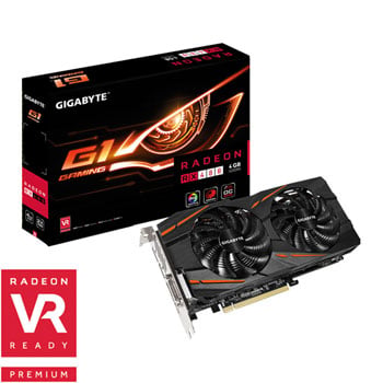 Gigabyte 4GB G1 GAMING RX480 AMD Graphics Card with WINDFORCE 2X