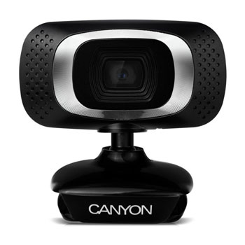 Canyon Webcam HD up to 12MP 30fps Skype/MS Teams/Zoom Ready USB