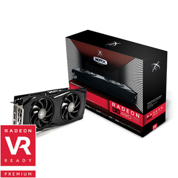 XFX RADEON RX480 DD GTR XXX LED AMD Graphics Card 8GB with Hard Swap Detachable Fans LN74130 RX 480P8DFA6 SCAN UK
