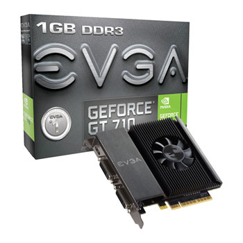 EVGA NVIDIA GeForce GT 710 1GB Dual DVI Single Slot Graphics Card ...