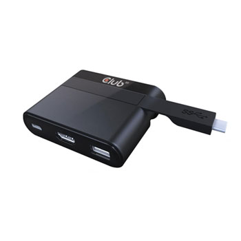 Club 3D Mini Docking USB Type-C to HDMI2.0 + USB 3.0 + USB Type-C 60W PD Charging : image 1