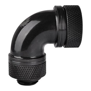 Thermaltake Black 90 Degree 5/8'' Compression Fitting with G 1/4 Threads : image 1
