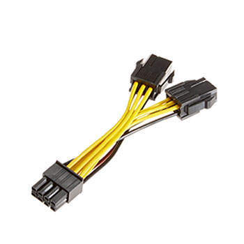 2x 6-Pin PNY PCIe to 1x PCIe 8-Pin Power Y-Splitter cable for Quadro/Tesla cards