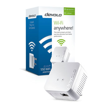 dLAN Devolo 550 Add-On WiFi Powerline Adapter