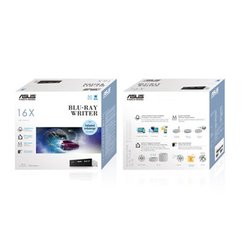 ASUS 16x BW-16D1HT BD-RE 16X Blu Ray Writer Retail Drive : image 2
