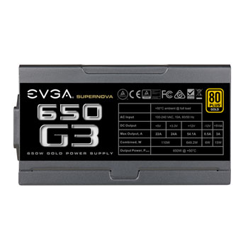 EVGA 650W SuperNOVA G3 Gold Power Supply/PSU : image 3