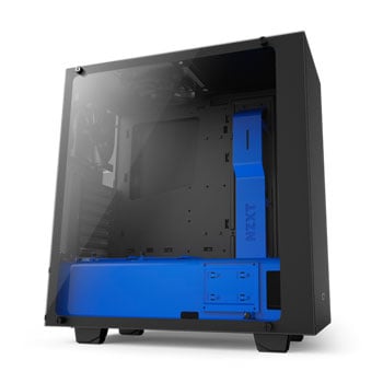 S340 Elite NZXT Black/Blue Gaming Case with HDMI VR Support