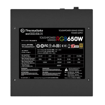 Thermaltake 650W Toughpower Grand RGB 80 Plus Gold ATX Power supply : image 4